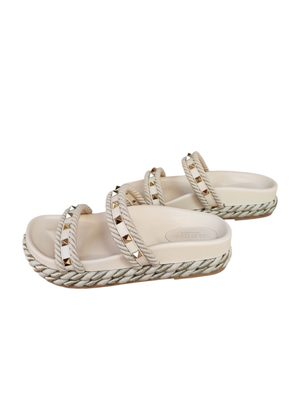Valentino - Espadrilles sandales rockstud T37