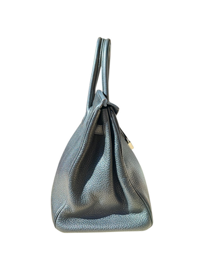 Hermès - Sac Birkin 35 noir cuir Togo