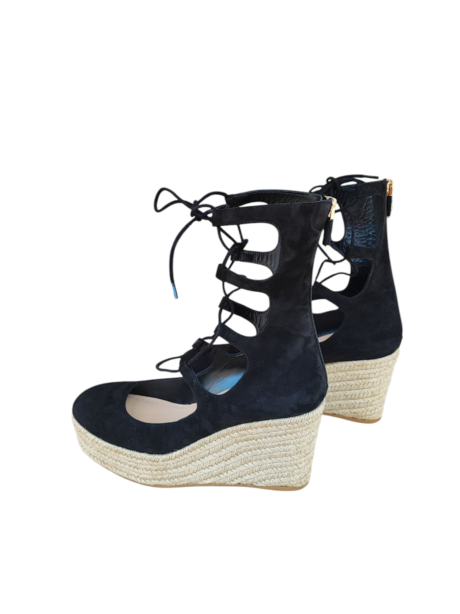 Dior - Schwarze Keil-Espadrilles T38 1/2