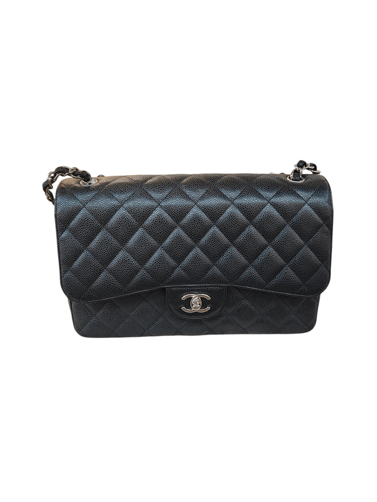 Chanel - Sac Timeless Jumbo Caviar noir