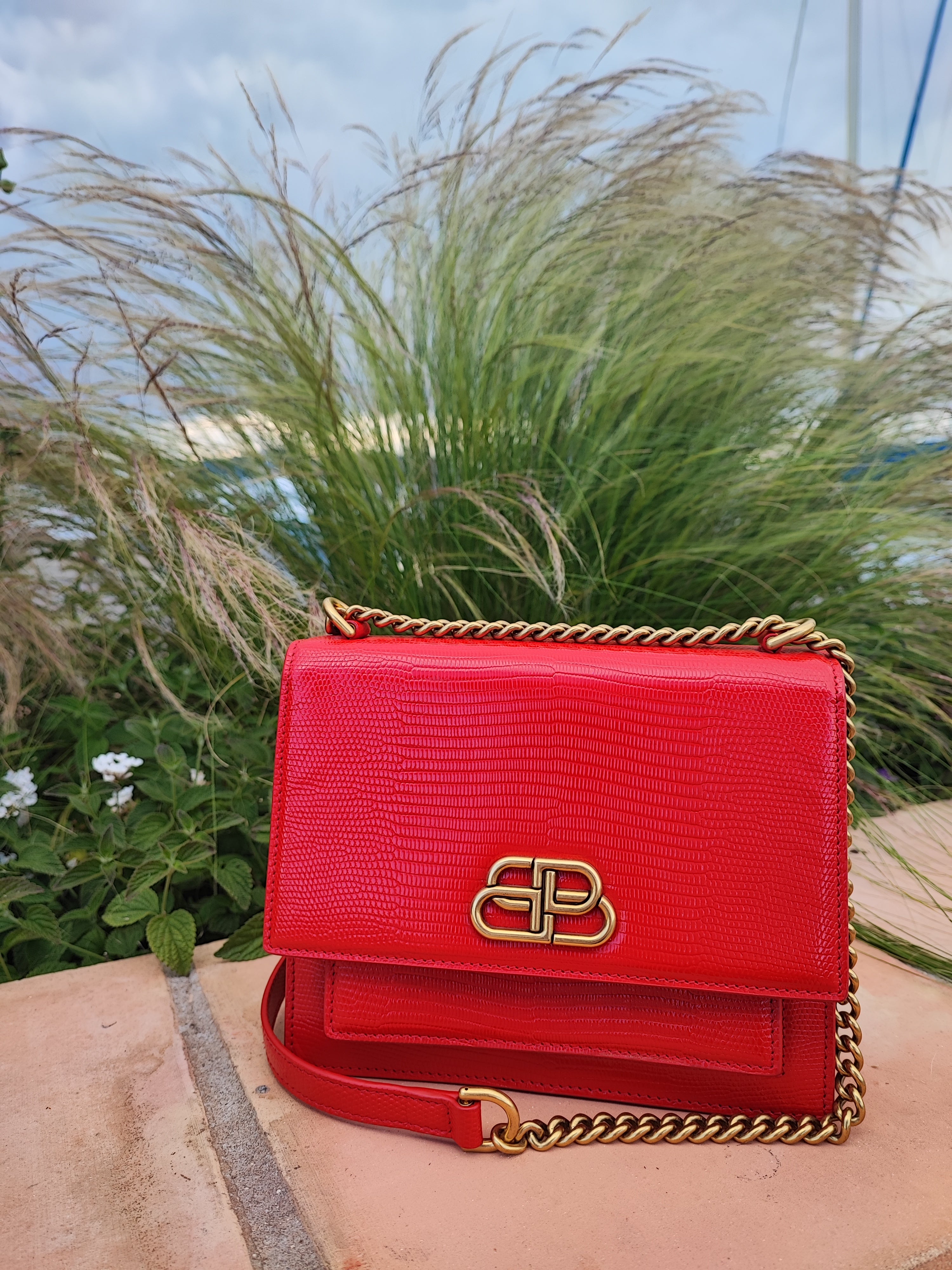 Balenciaga - Borsa Sharp S rossa