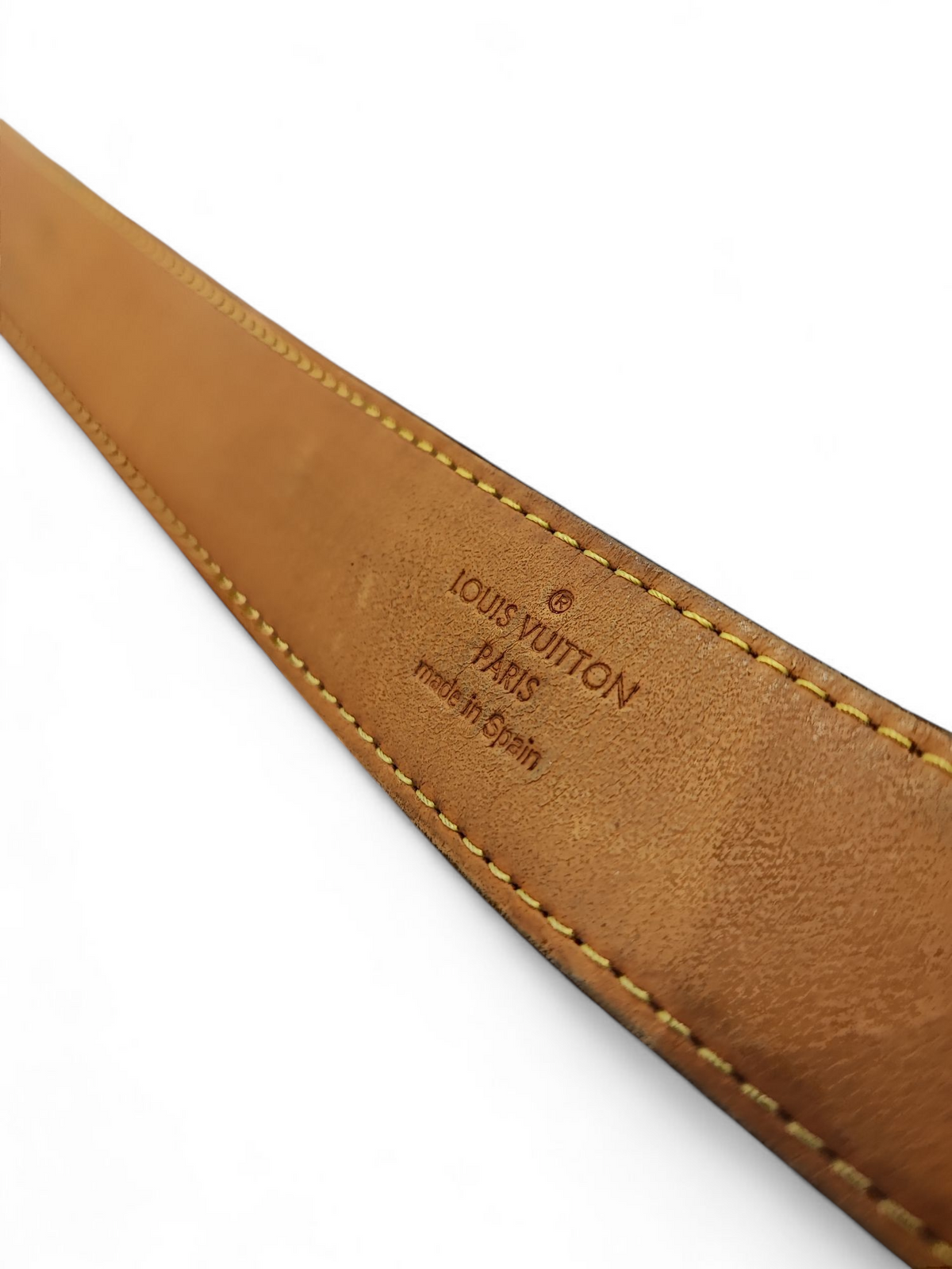 Louis Vuitton - Damier belt with V buckle 90 cm