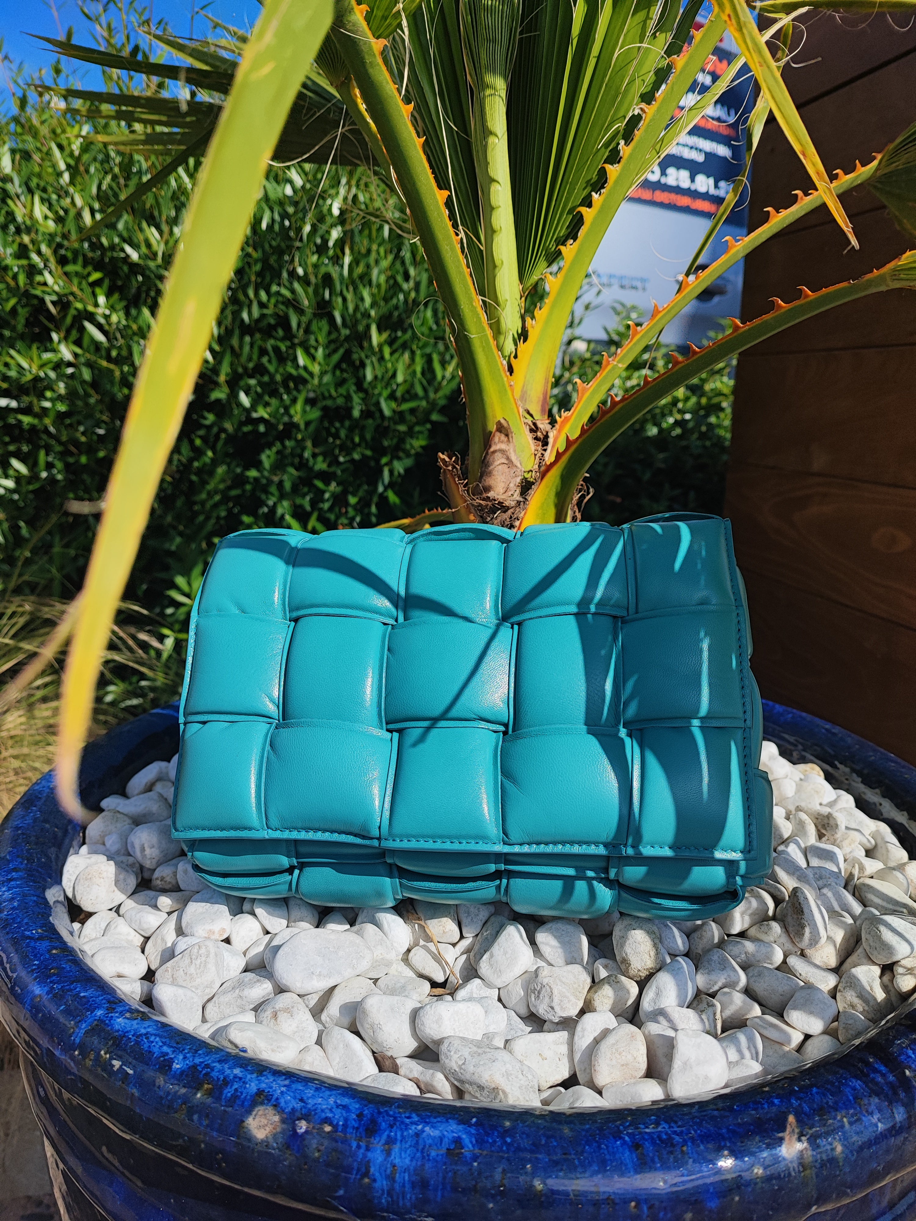 Bottega Veneta - Blaue Sturmkassette Tasche