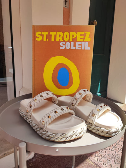 Valentino - Espadrilles sandales rockstud T37