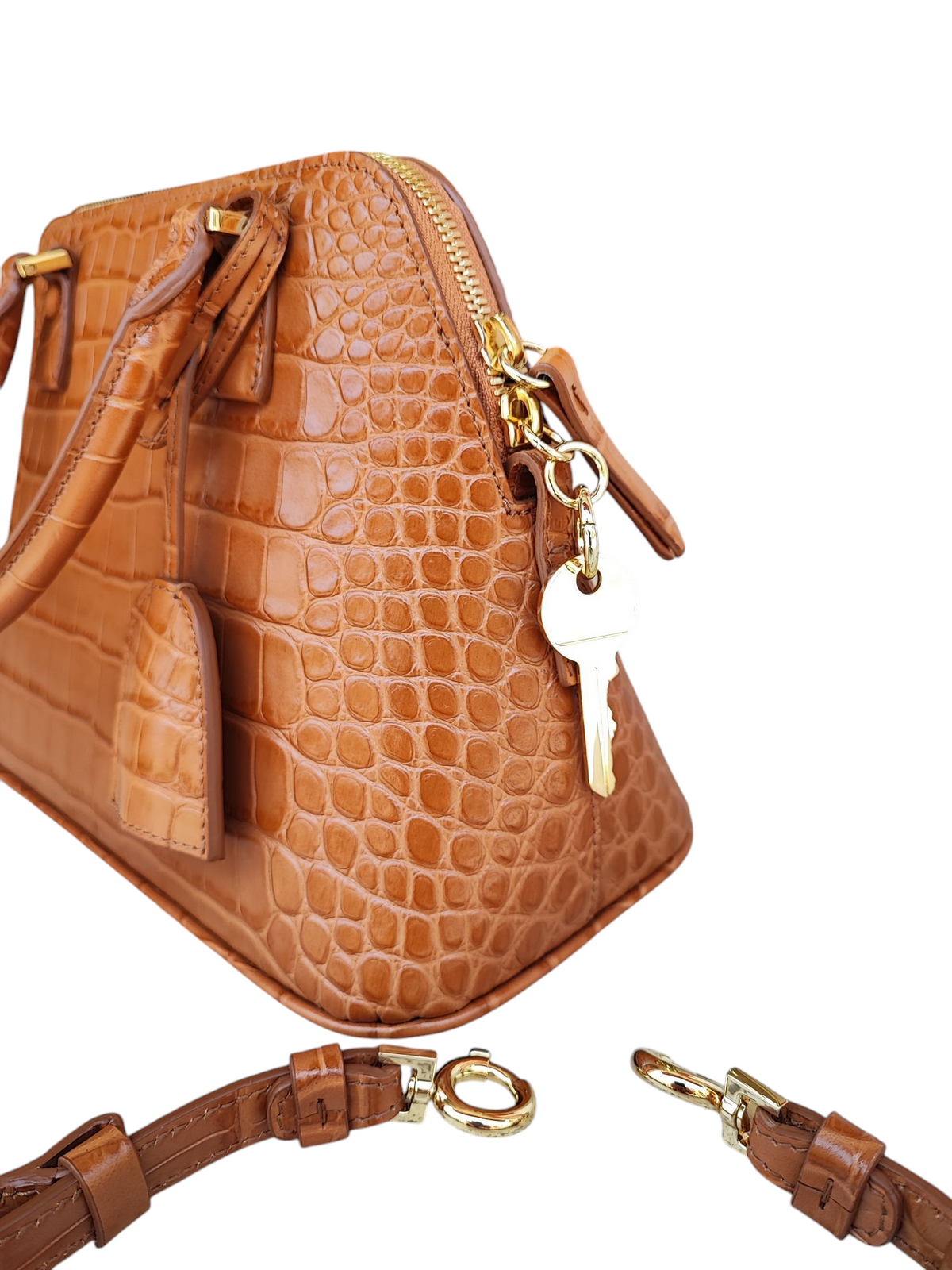 Maison Margiela - Sac 5AC embossé marron