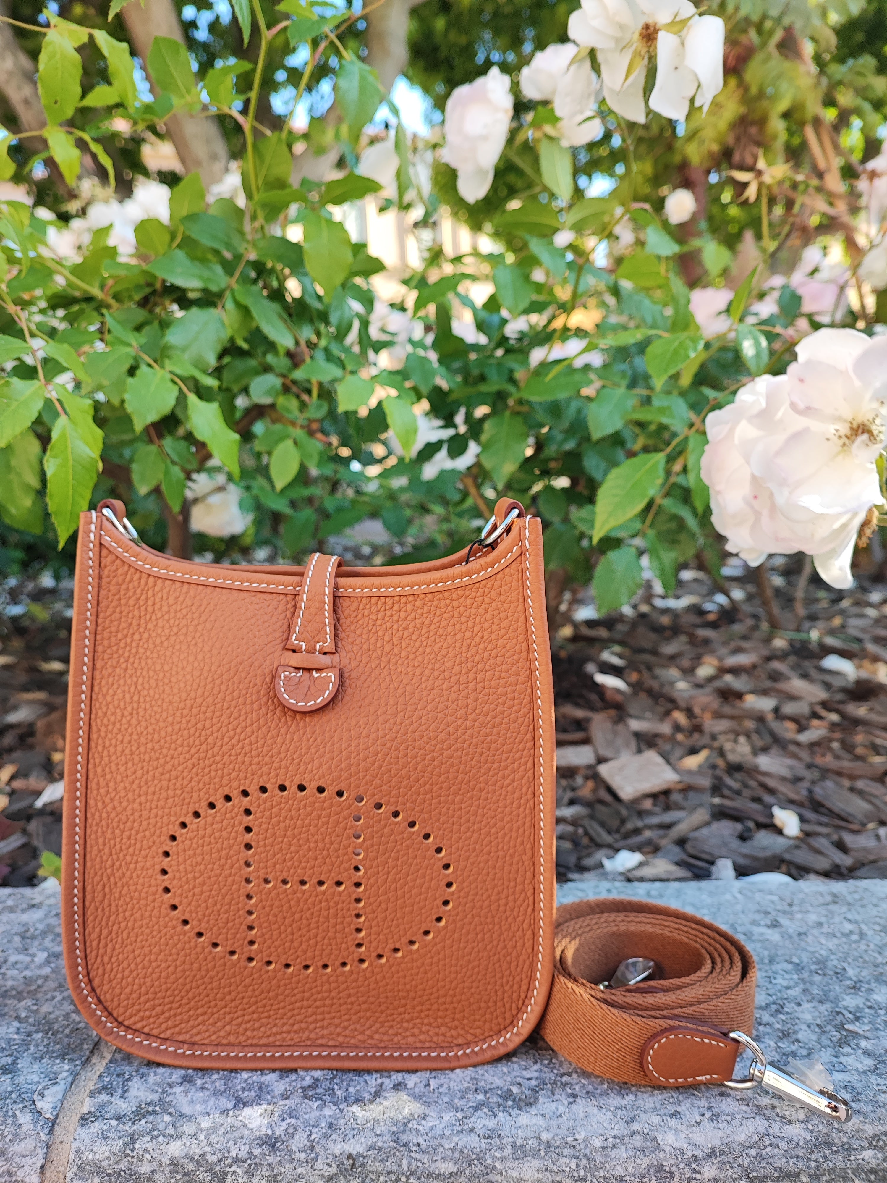 Hermès - Mini Evelyne Tasche Gold