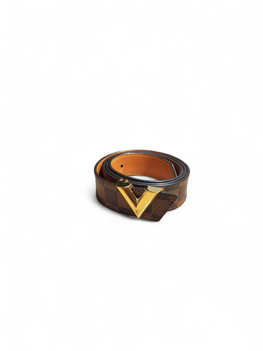 Louis Vuitton - Ceinture damier boucle V 90 cm