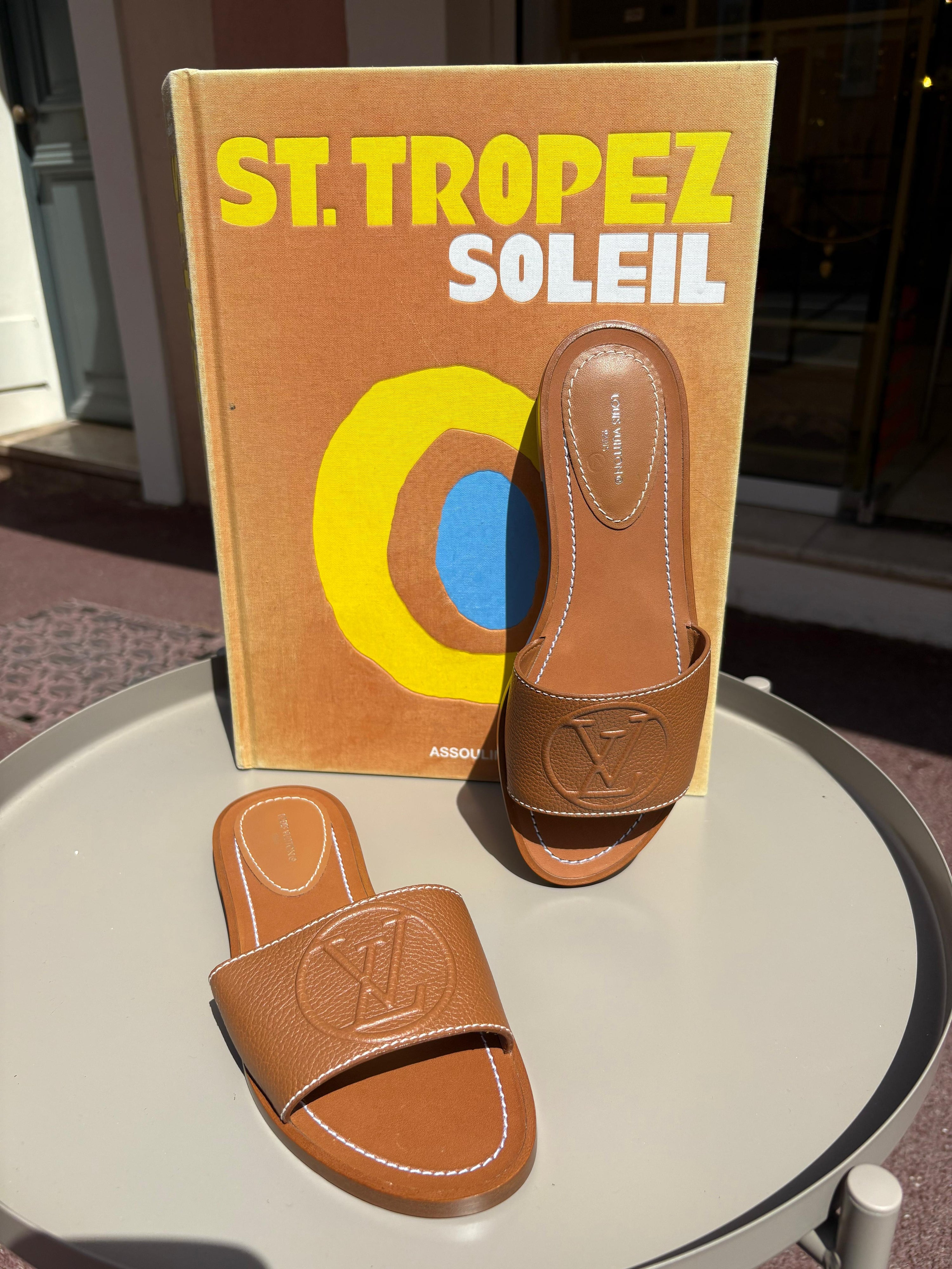 Louis Vuitton - Mules in pelle Lock it T36 1/2