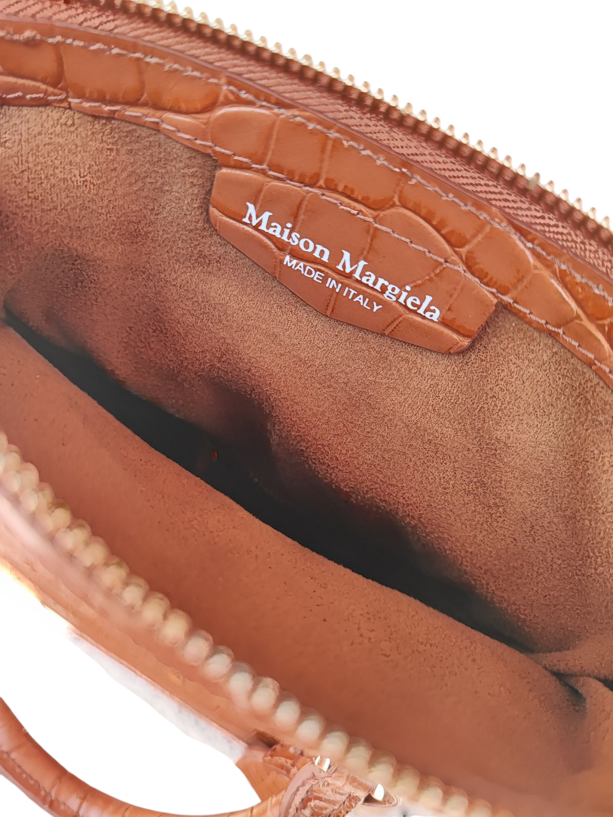 Maison Margiela - Sac 5AC embossé marron
