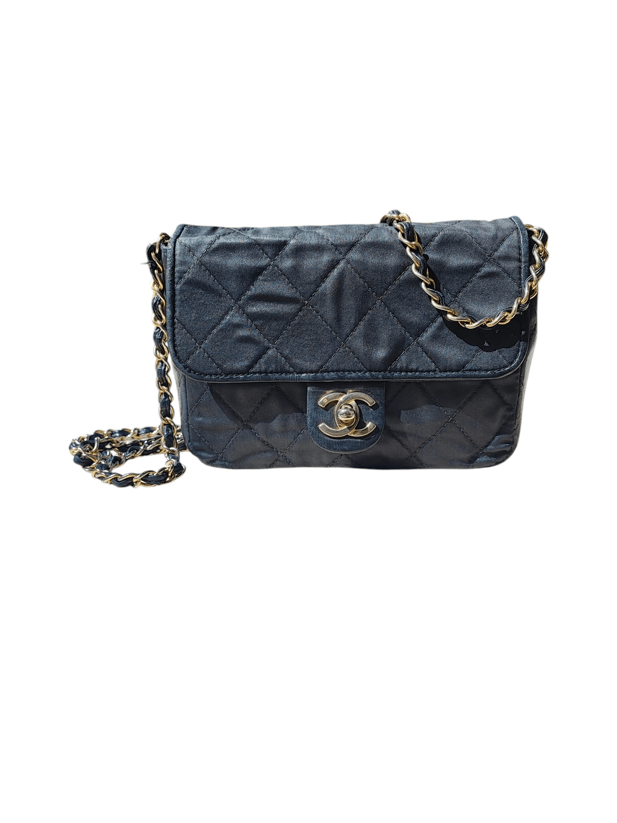 Chanel - Mini Square in raso e pelle