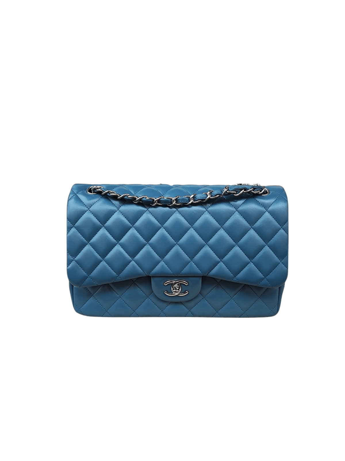 Chanel - Sac Timeless Jumbo Bleu