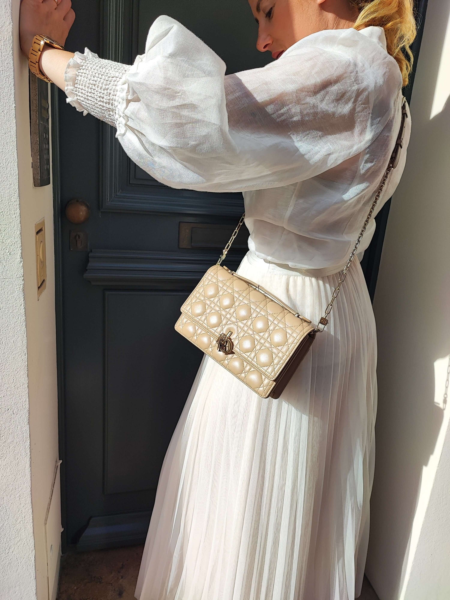 Dior - Beige Top Handle Tasche