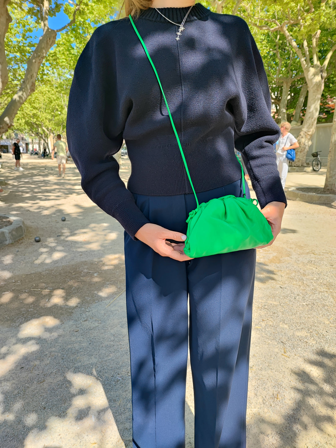 Bottega Veneta - Sac Pouch verte