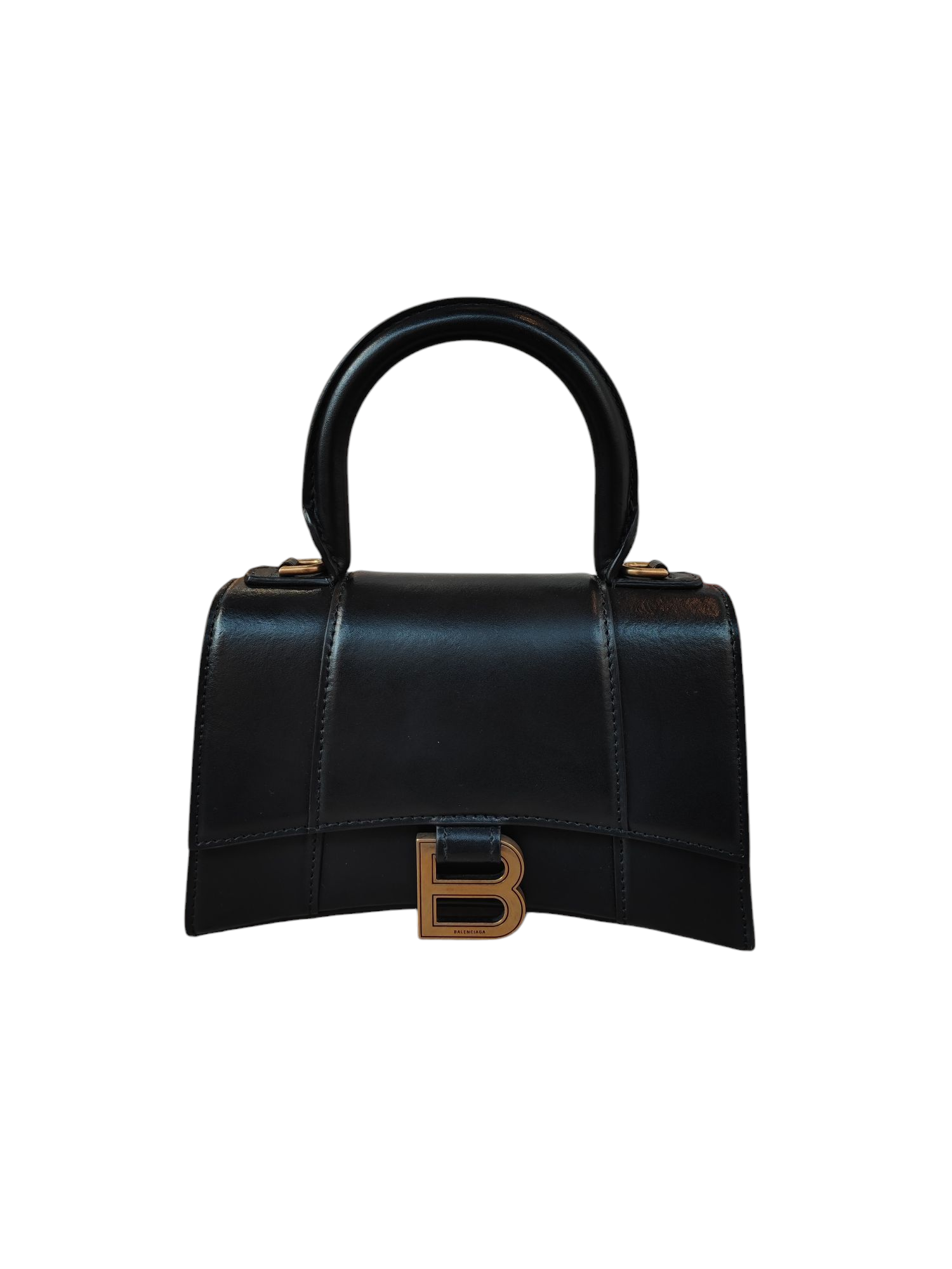 Balenciaga - Borsa Hourglass XS nera