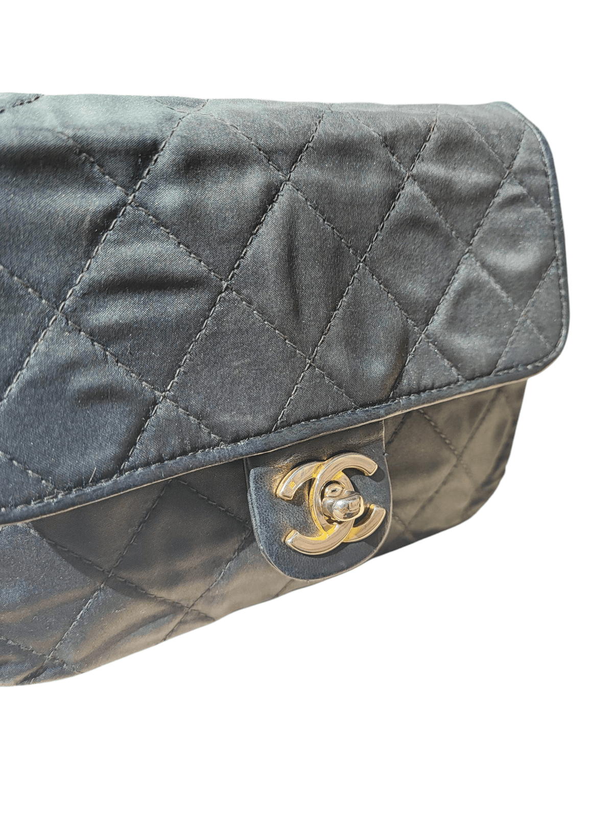 Chanel - Mini Square in raso e pelle