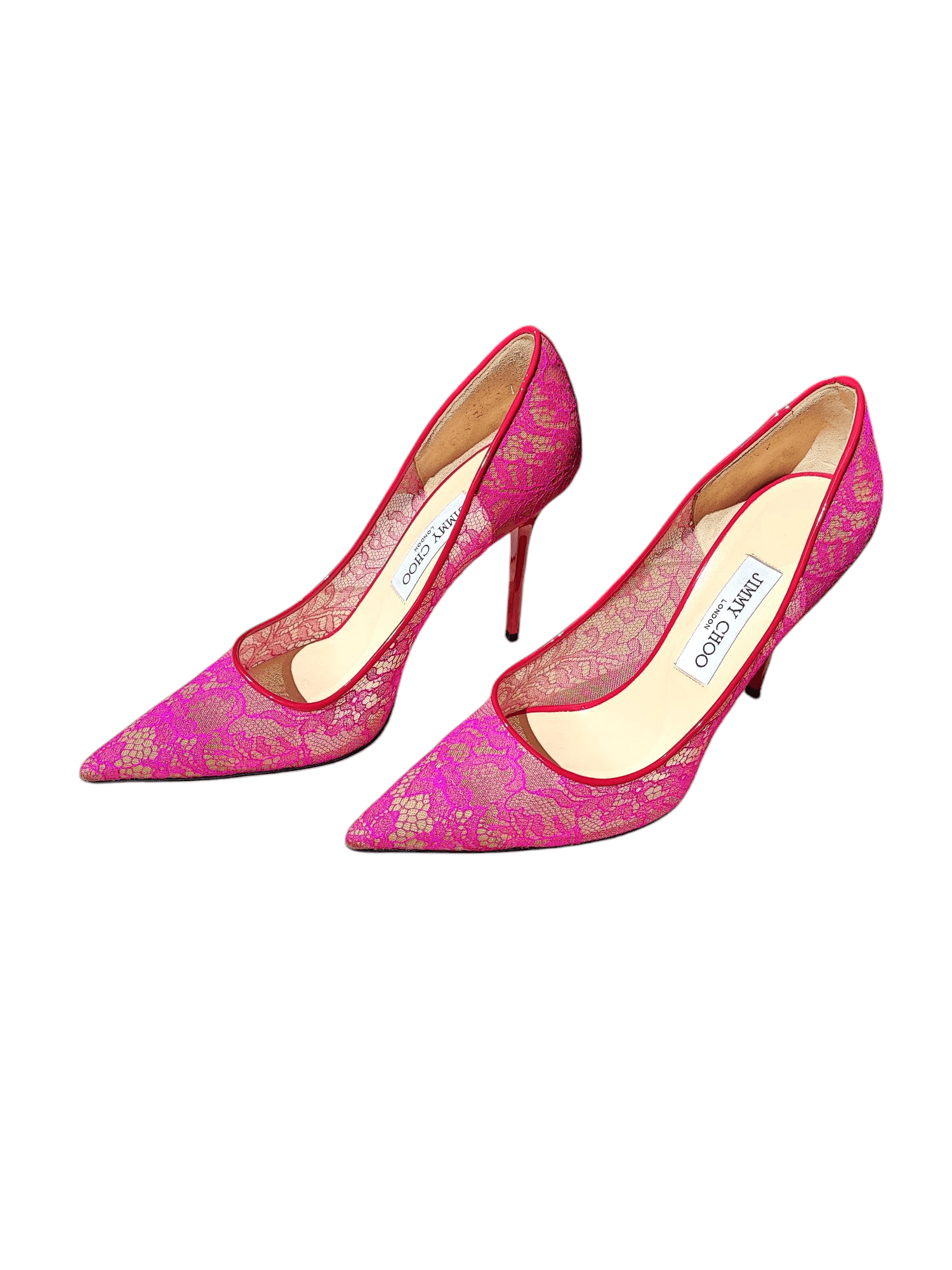 Jimmy Choo - Spitzenpumps in Rosa Größe 39