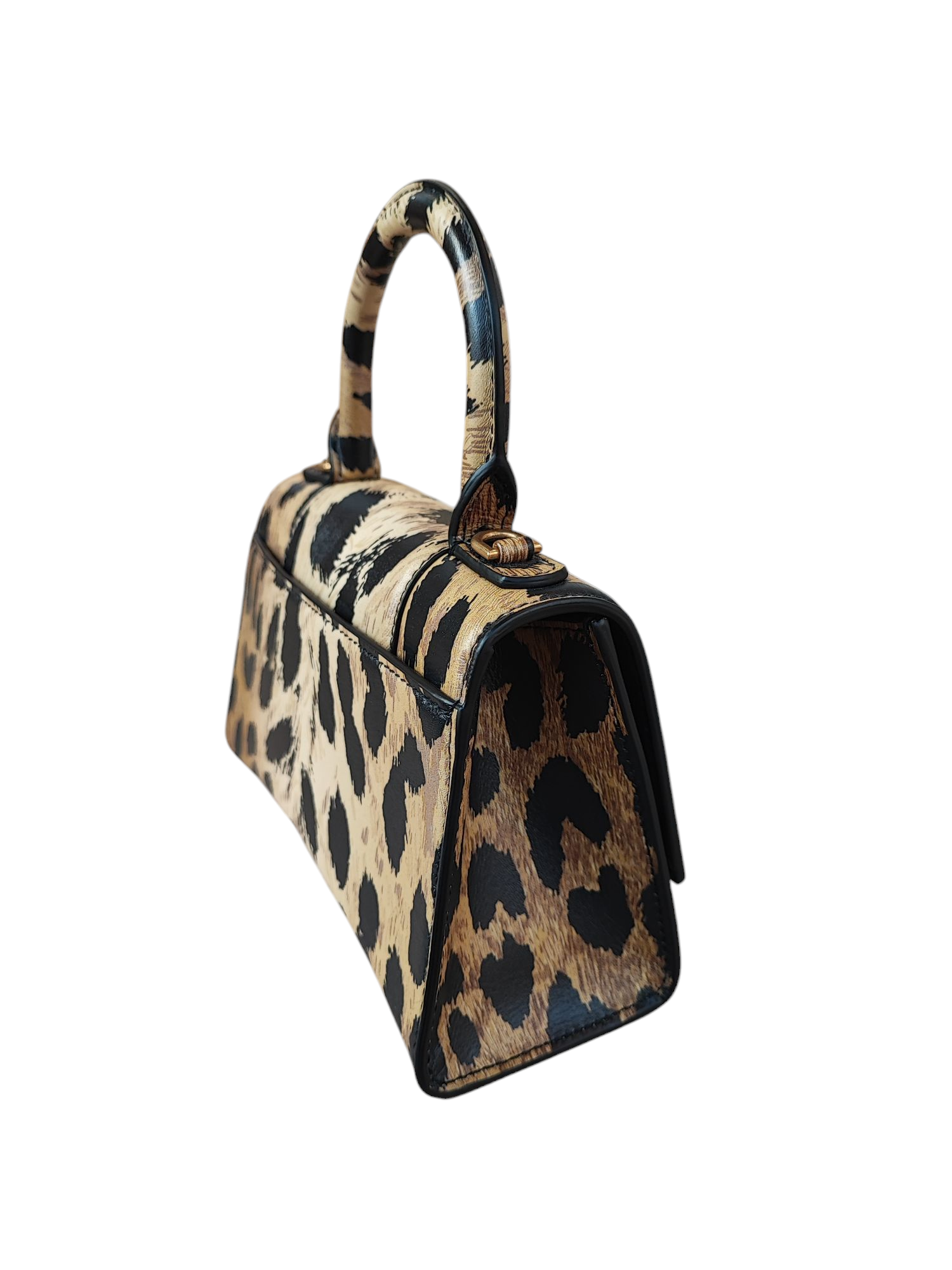 Balenciaga - Borsa Hourglass XS leopardata