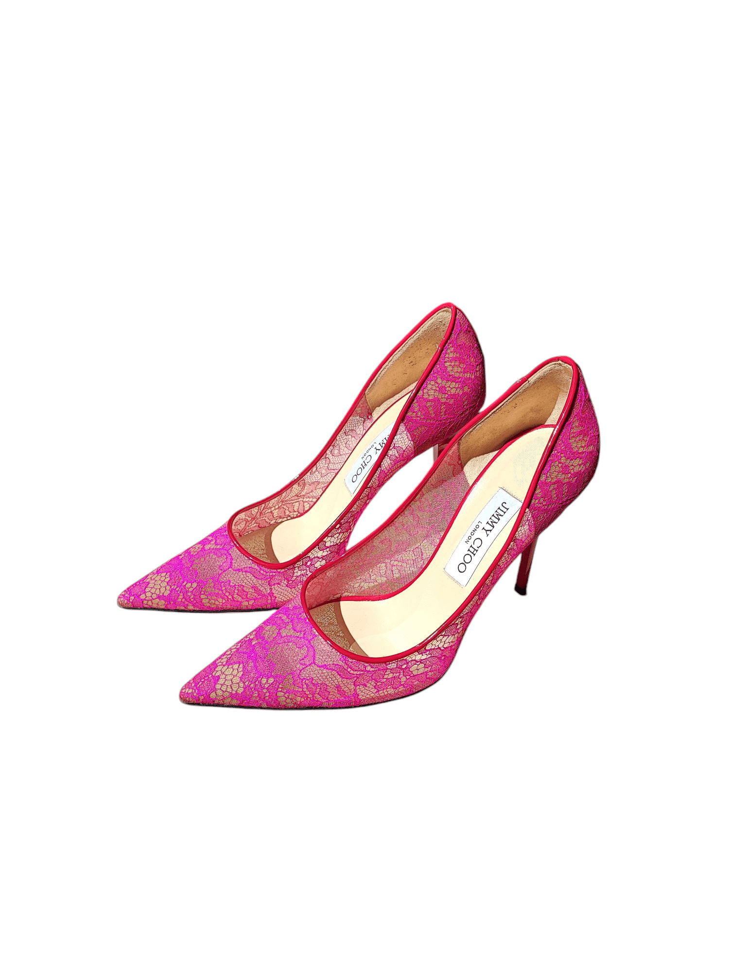 Jimmy Choo - Spitzenpumps in Rosa Größe 39
