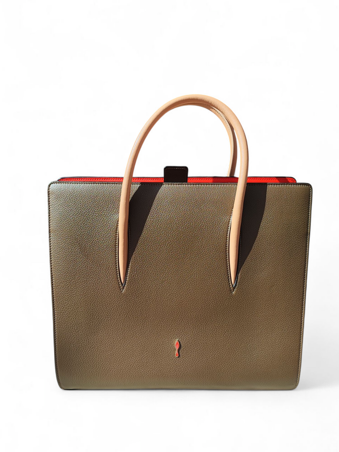 Christian Louboutin - Borsa Paloma in pelle taupe