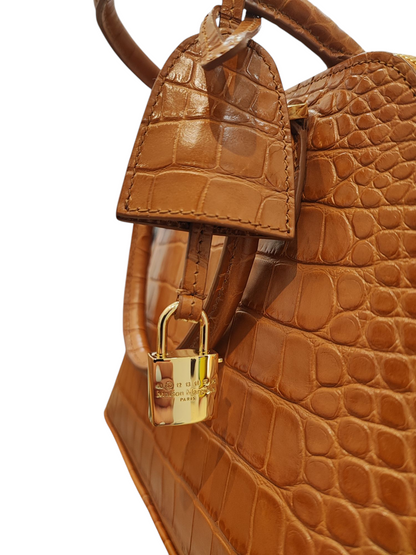 Maison Margiela - Sac 5AC embossé marron