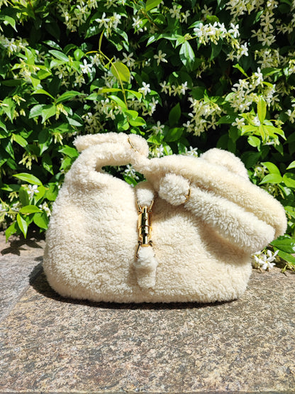 Gucci - Sac Jackie 1961 mouton crème