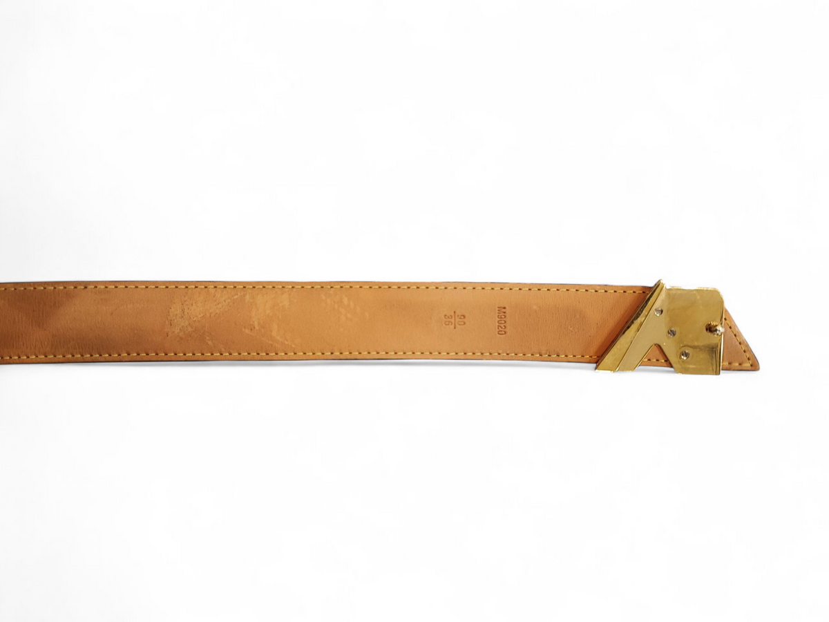 Louis Vuitton - Damier belt with V buckle 90 cm