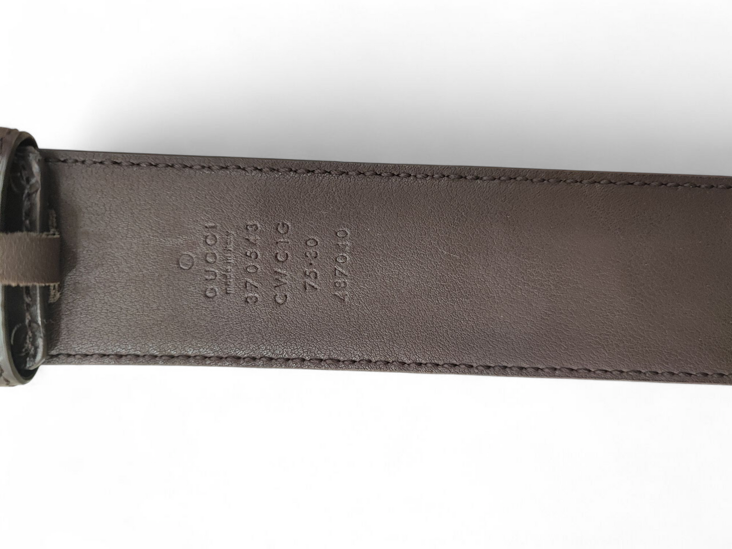 Gucci - Ceinture boucle double GG embossée GG