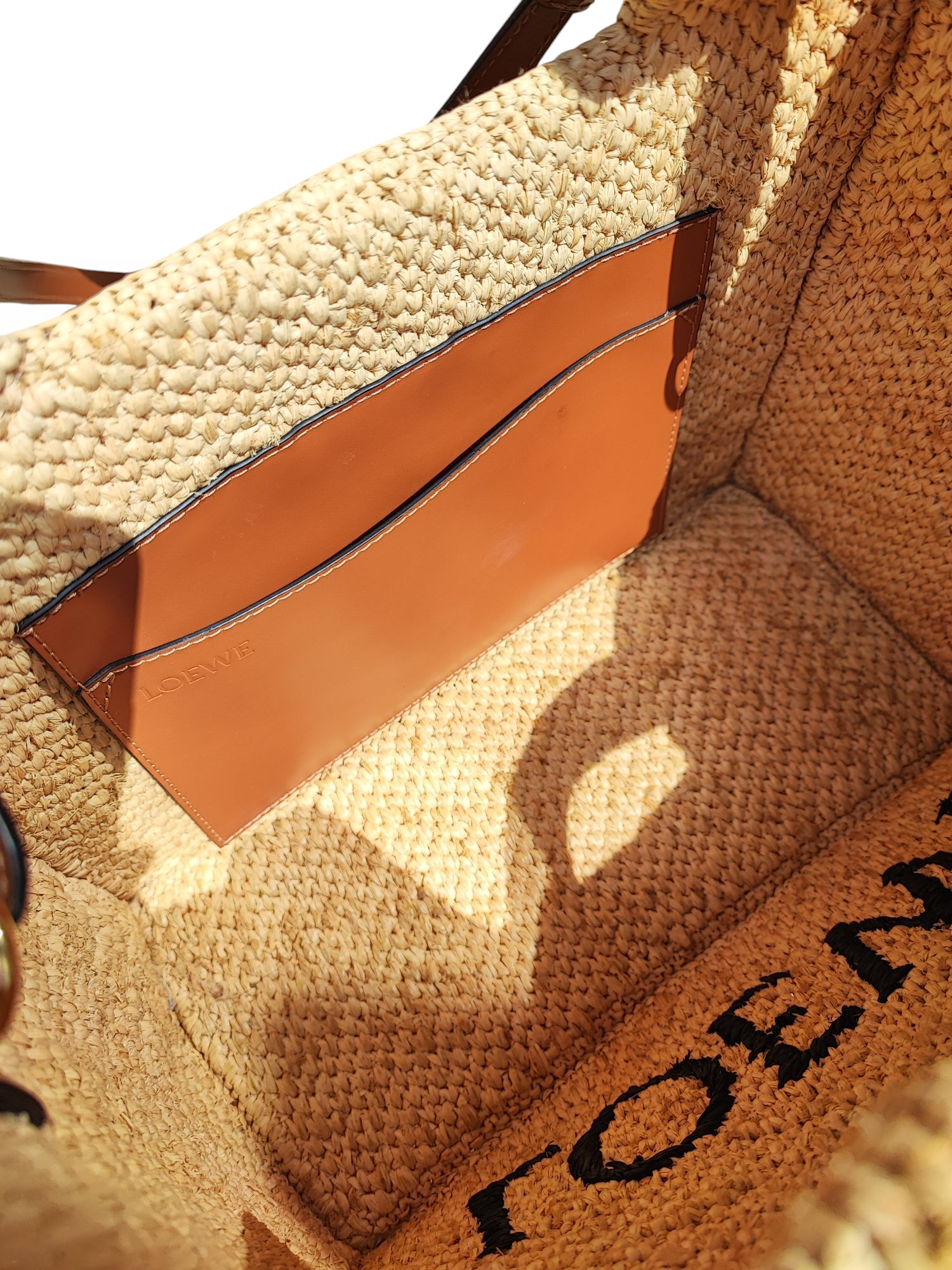 Loewe - Sac Font Tote moyen en raphia