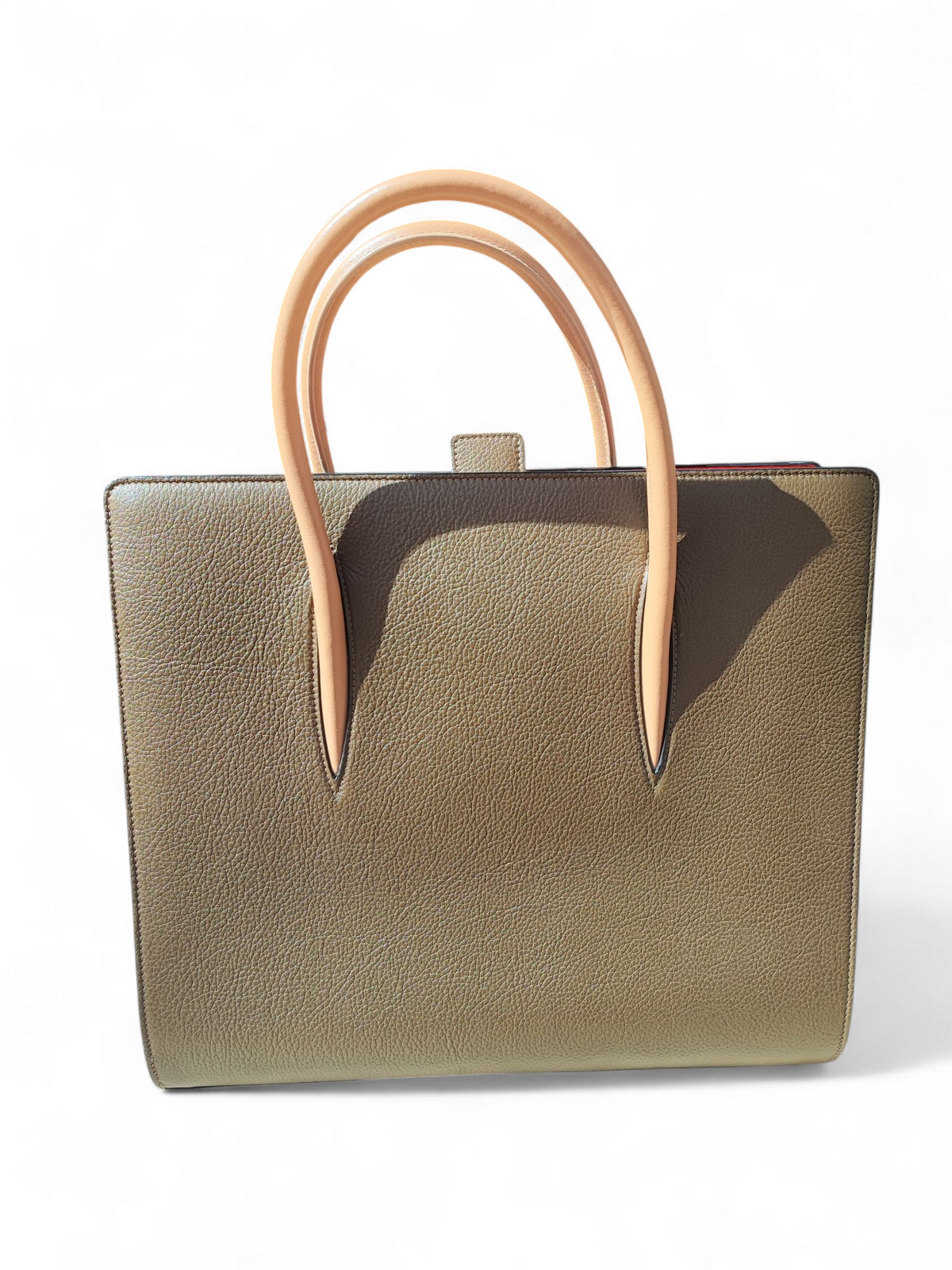 Christian Louboutin - Borsa Paloma in pelle taupe