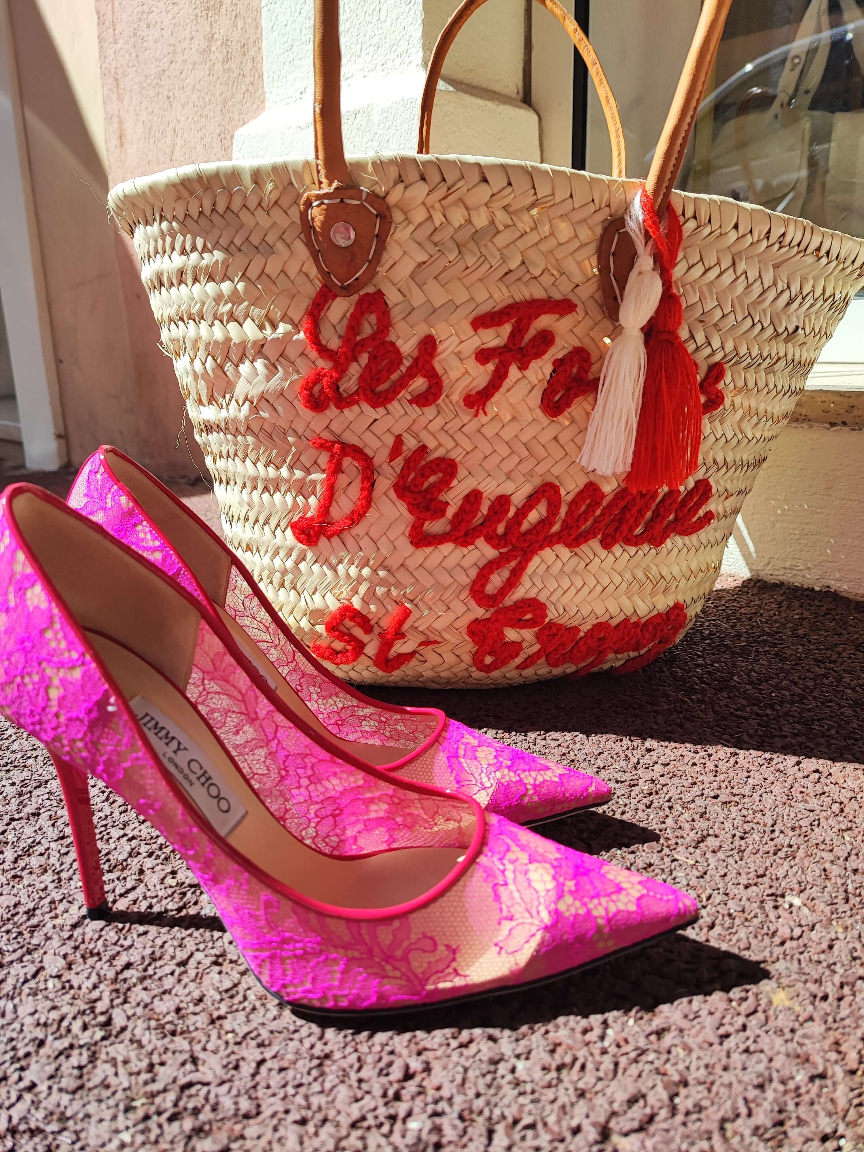 Jimmy Choo - Spitzenpumps in Rosa Größe 39