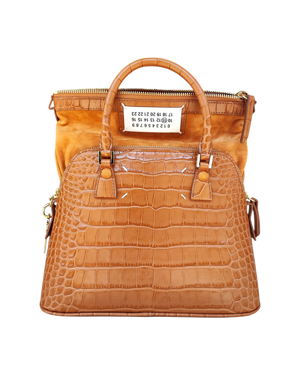 Maison Margiela - Sac 5AC embossé marron