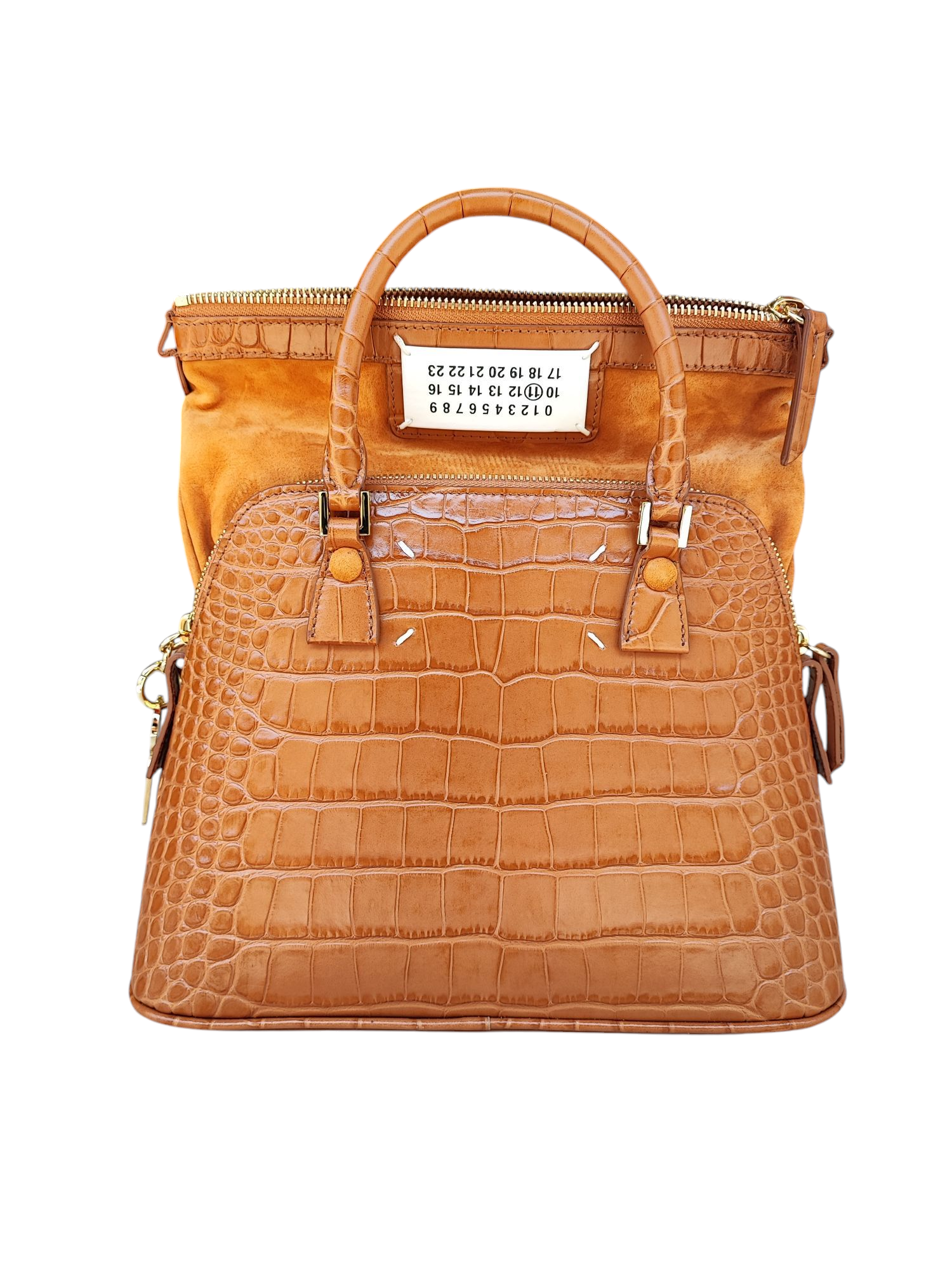 Maison Margiela - Sac 5AC embossé marron