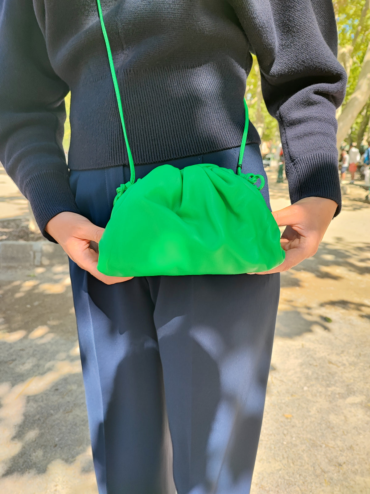 Bottega Veneta - Green Pouch bag