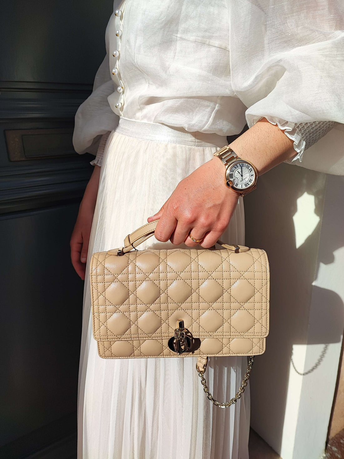 Dior - Beige Top Handle Tasche