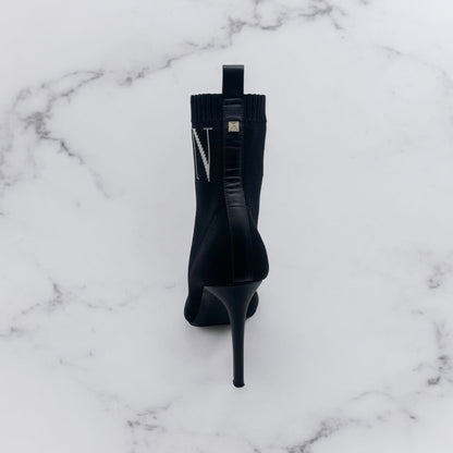 Valentino Bottines à talons Noir 36,5 - Les Folies d&