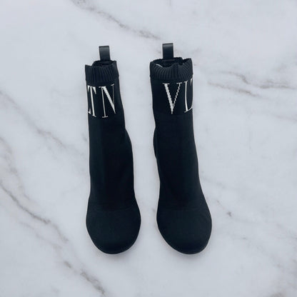 Valentino Bottines à talons Noir 36,5 - Les Folies d&