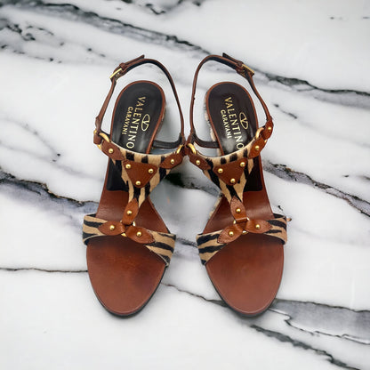 Valentino Talons compensés Marron 38 - Les Folies d&