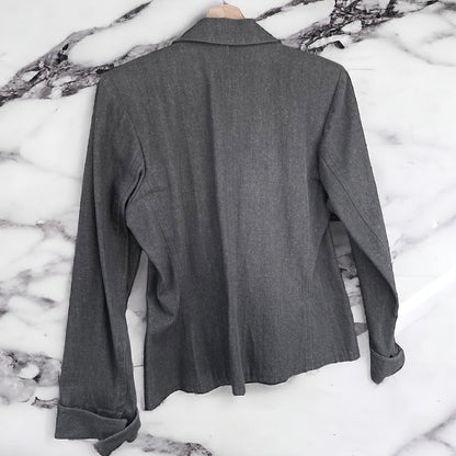 Yves Saint Laurent Veste Denim Noir 40 - Les Folies d&