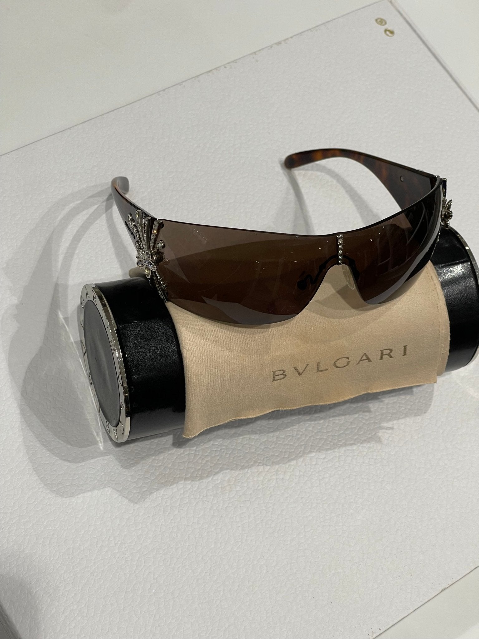 Bulgari - Solaires casque cristaux Swarovski - Les Folies d&