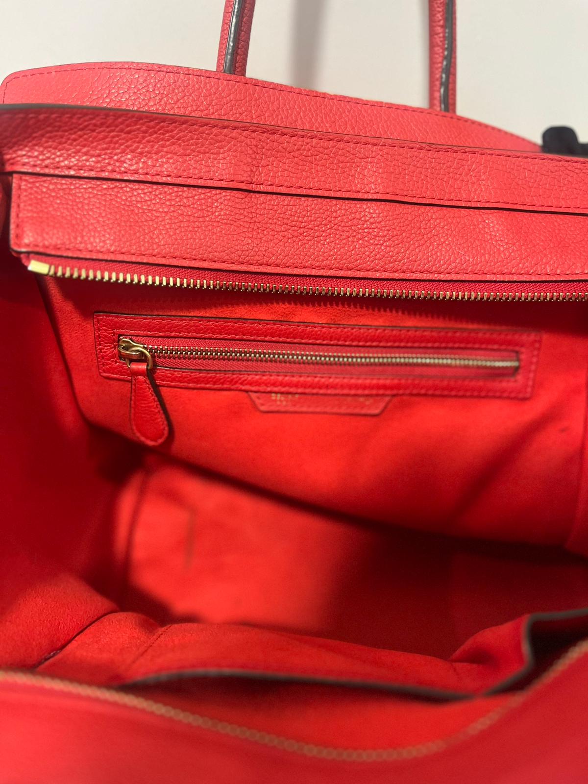 Céline - Sac à main bagage micro rouge - Les Folies d&