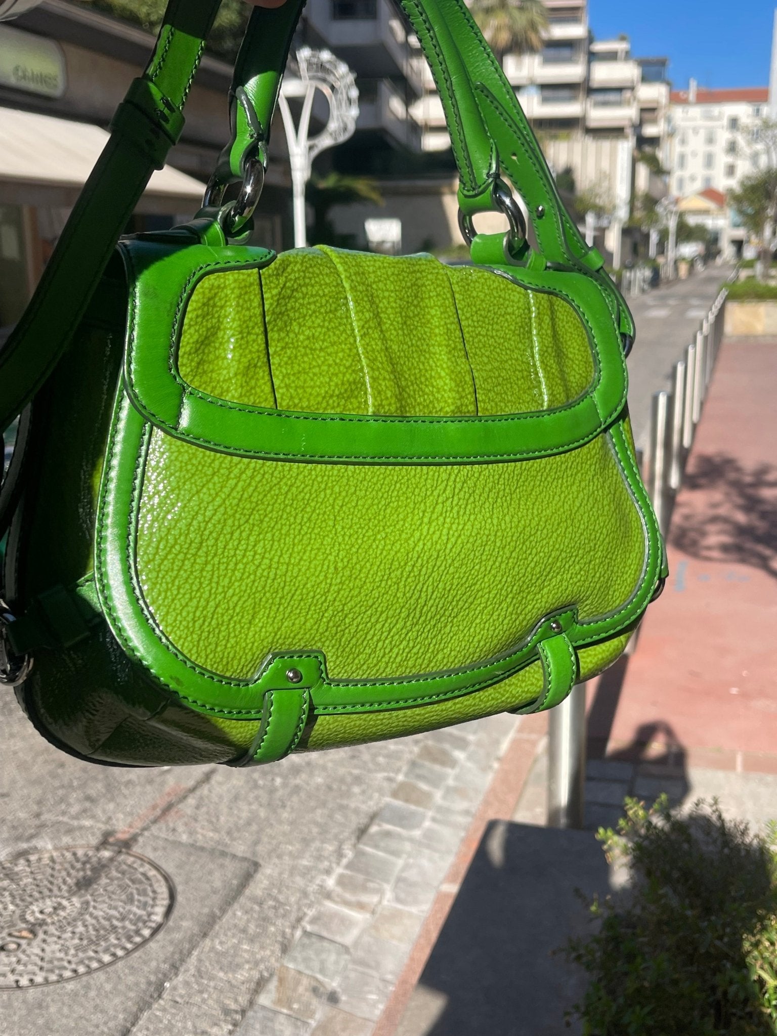 Céline - Sac Triomphe vert - Les Folies d&