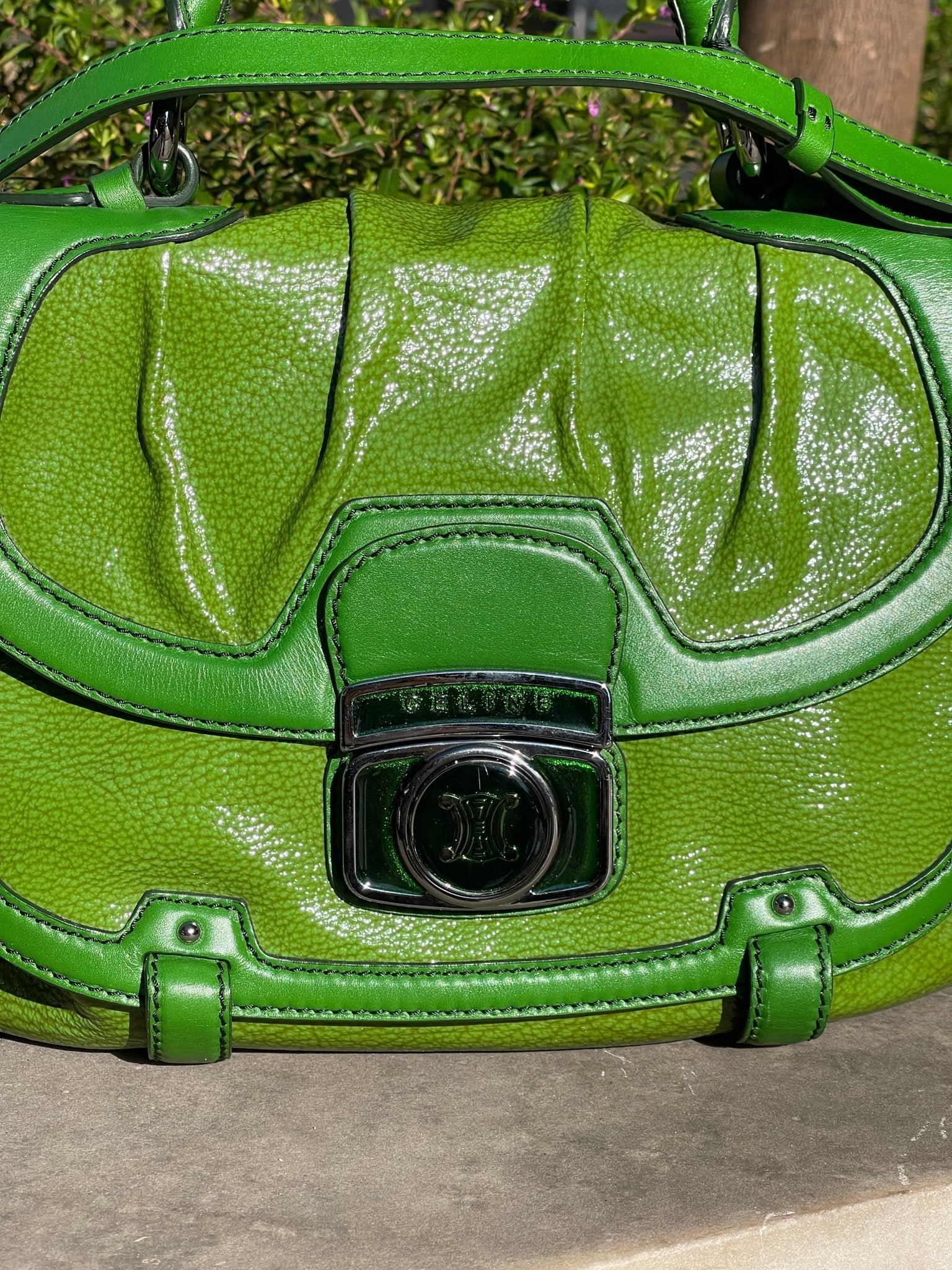 Céline - Sac Triomphe vert - Les Folies d&