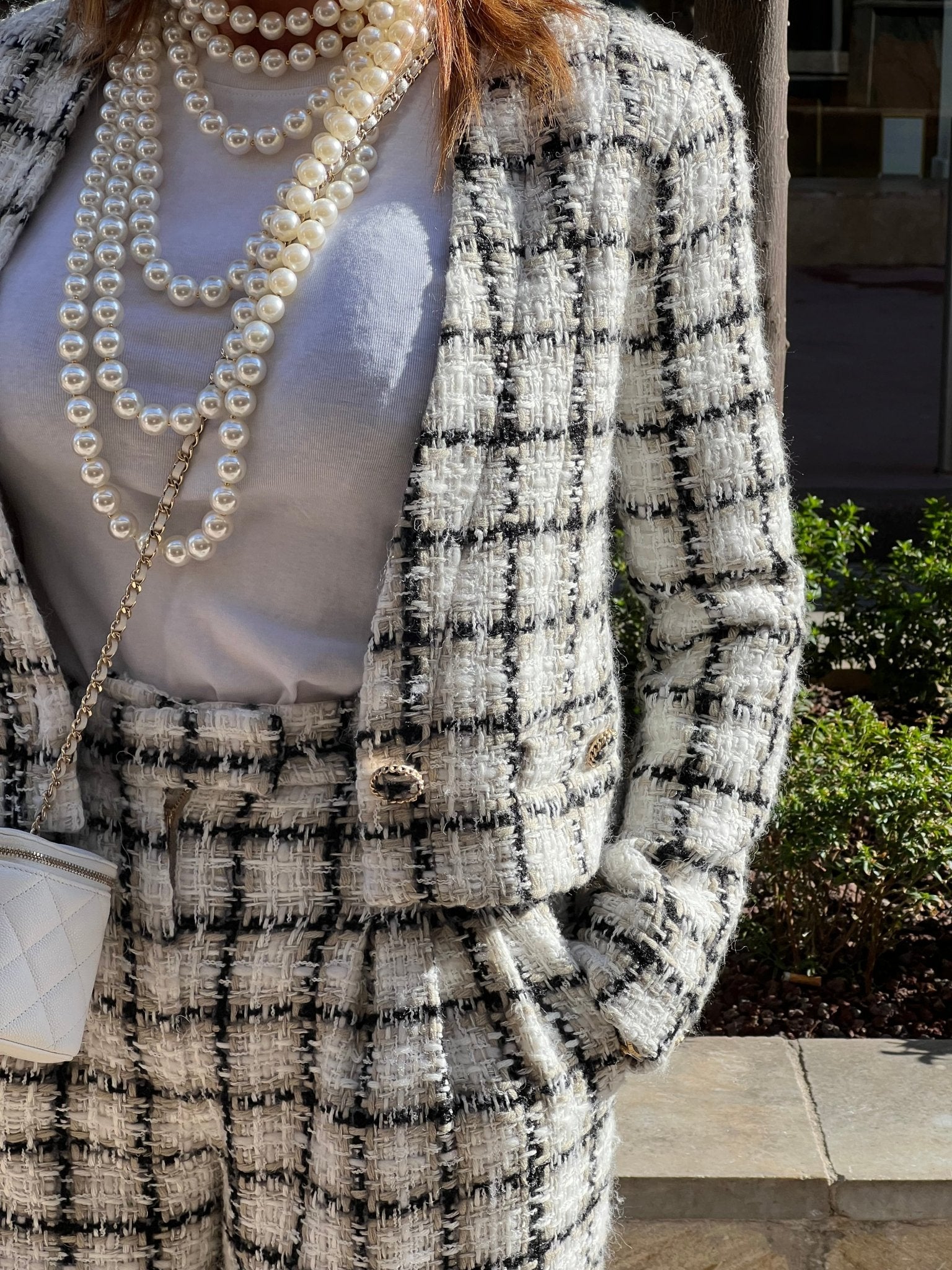 Chanel - Veste tailleur tweed T36 - Les Folies d&