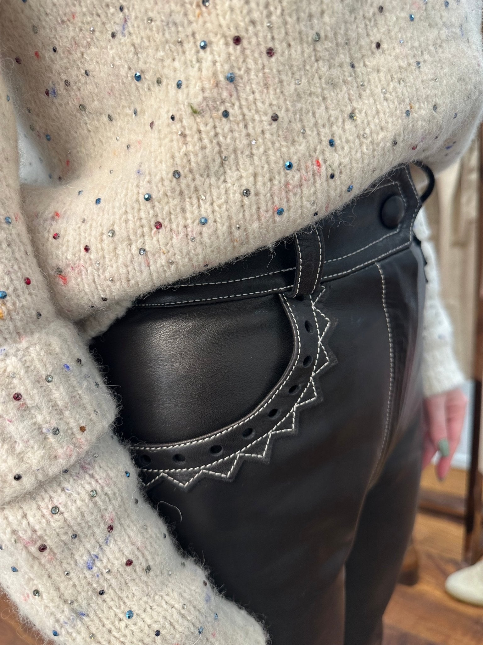 Dior - Pantalon cuir T34 - Les Folies d&