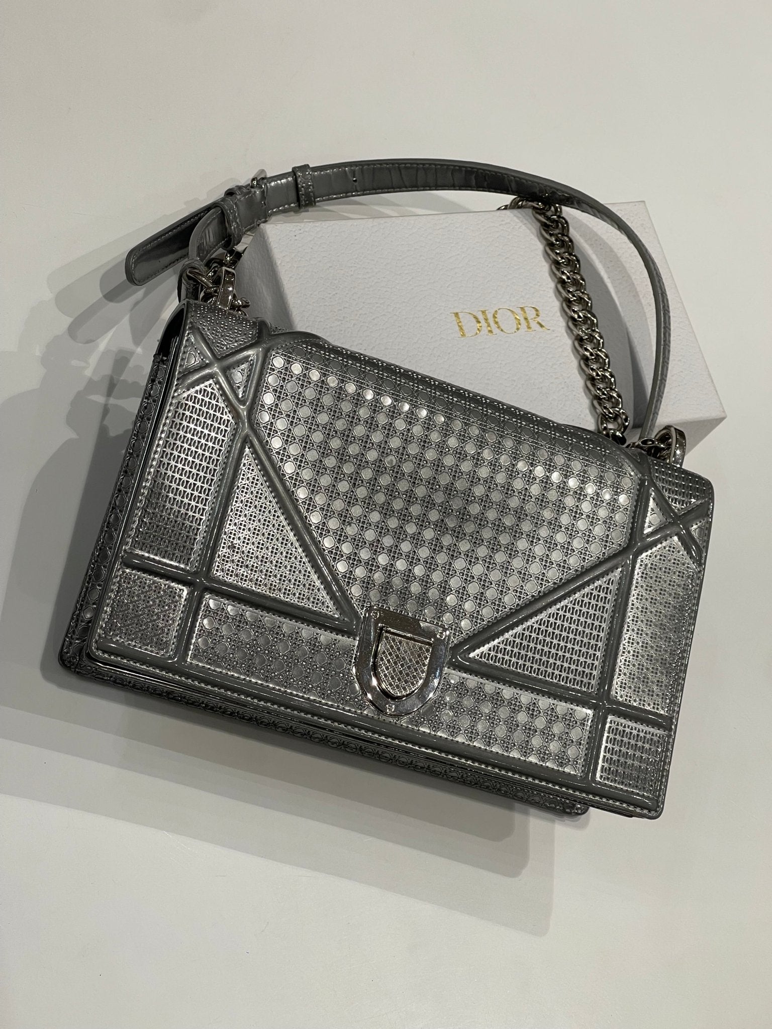 Dior - Sac Diorama argenté - Les Folies d&