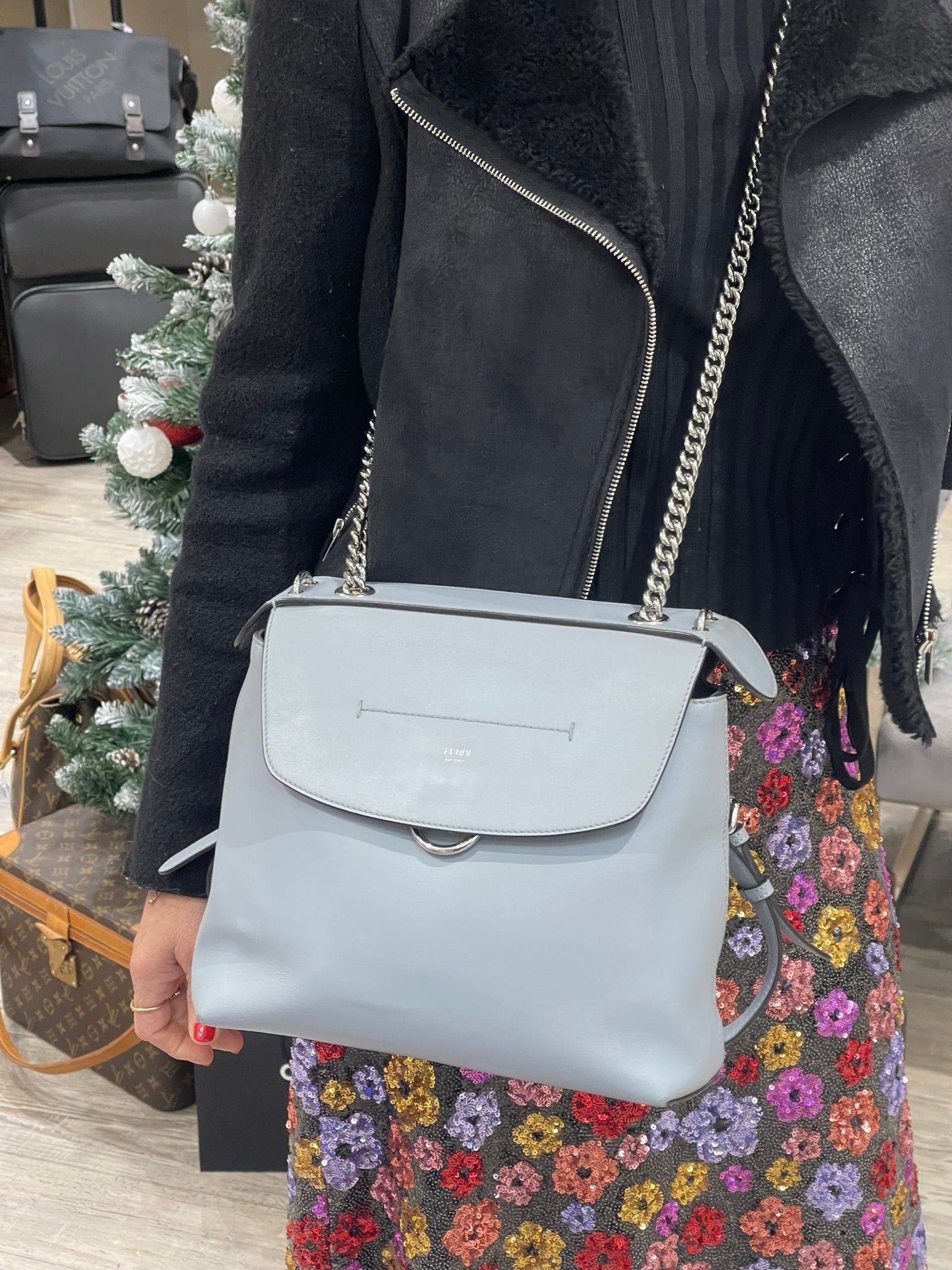 Fendi - Sac à dos Back to School gris - Les Folies d&