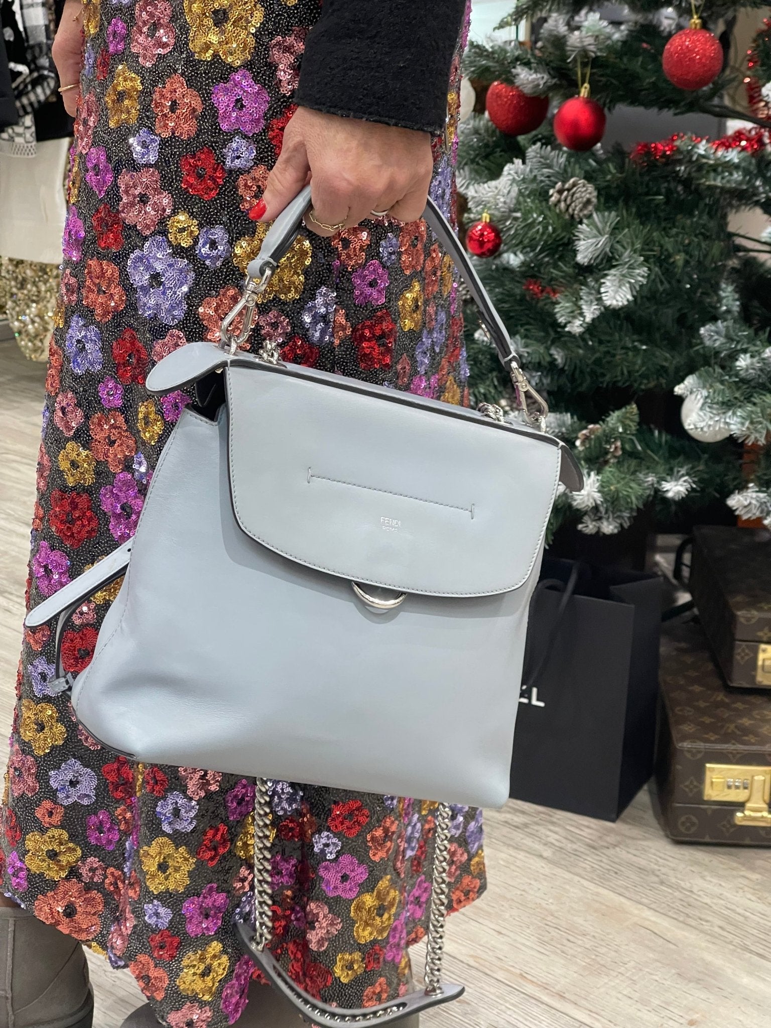 Fendi - Sac à dos Back to School gris - Les Folies d&
