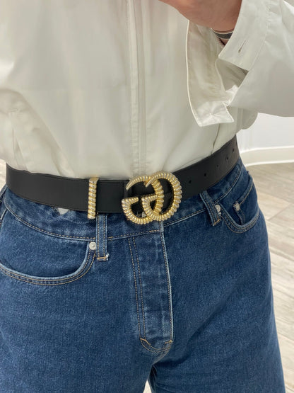 Gucci - Ceinture GG dorée GM - Les Folies d&