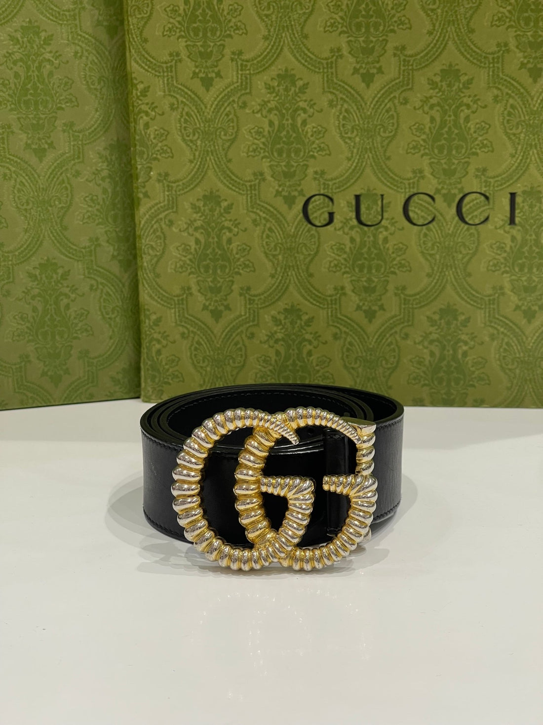 Gucci - Ceinture GG dorée GM - Les Folies d&